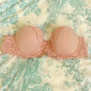 Nude strapless bra